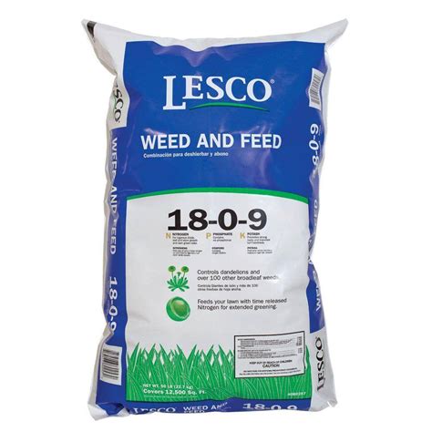 lesco fertilizer weed and feed